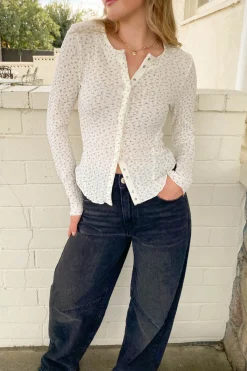 Ditsy Floral Long Sleeve Top