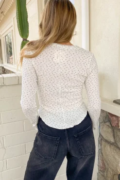 Ditsy Floral Long Sleeve Top