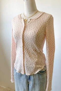 Ditsy Floral Long Sleeve Top