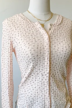 Ditsy Floral Long Sleeve Top