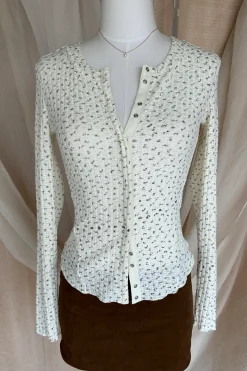 Ditsy Floral Long Sleeve Top