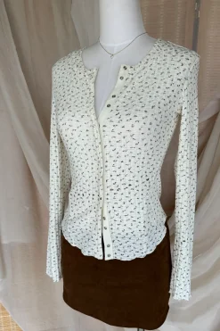 Ditsy Floral Long Sleeve Top