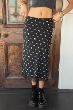 Ditsy Floral Midi Skirt