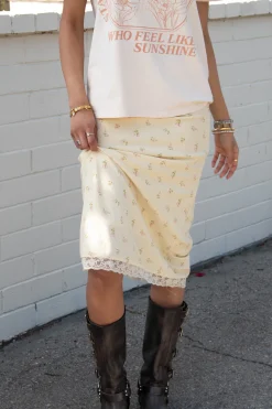 Ditsy Floral Midi Skirt