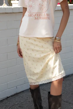 Ditsy Floral Midi Skirt