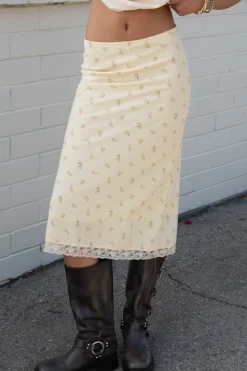 Ditsy Floral Midi Skirt