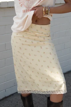 Ditsy Floral Midi Skirt