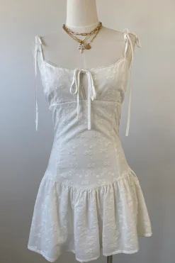 Embroidered Cami Mini Dress