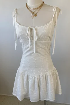 Embroidered Cami Mini Dress