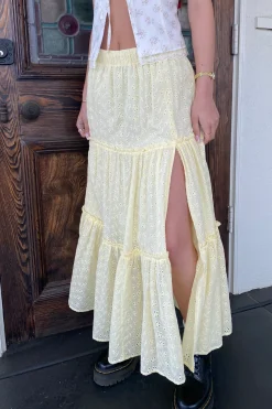 Eyelet Maxi Skirt