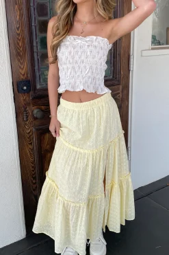 Eyelet Maxi Skirt