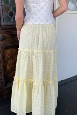 Eyelet Maxi Skirt