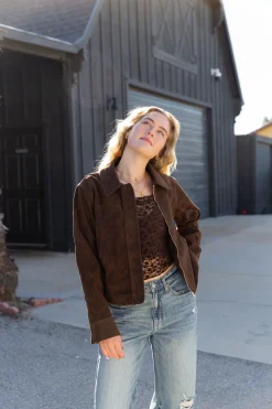 Faux Suede Jacket