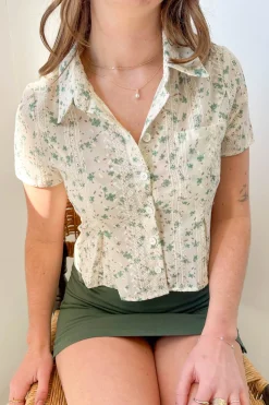 Floral Button Up Top