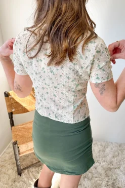 Floral Button Up Top