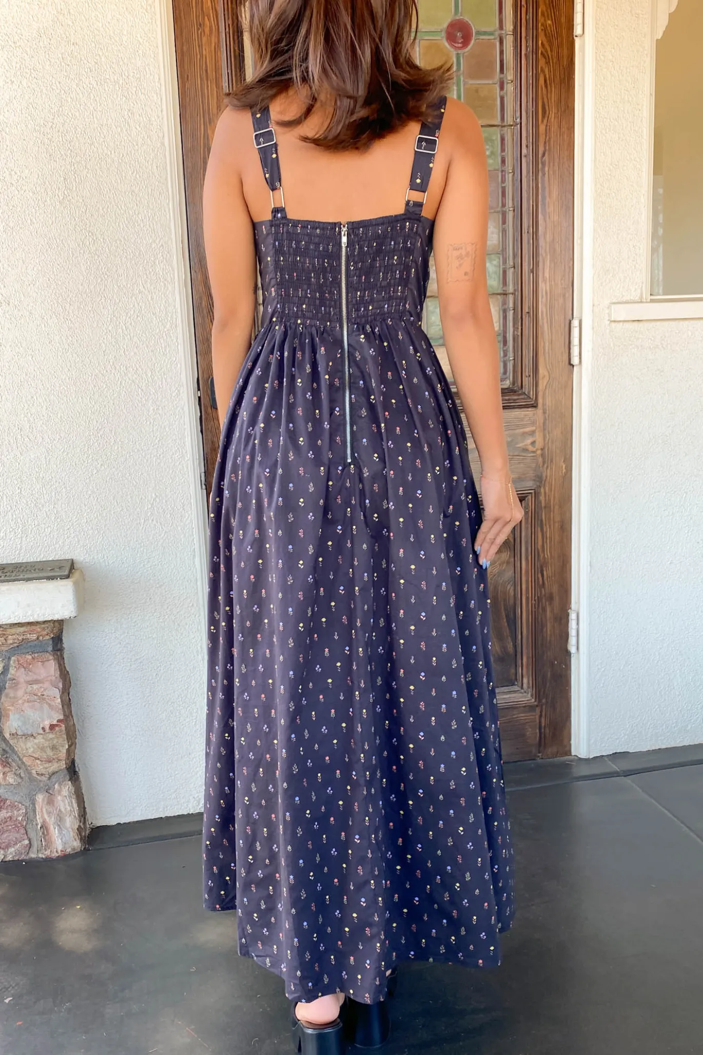 Floral Corset Maxi Dress