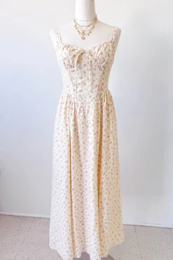 Floral Corset Maxi Dress