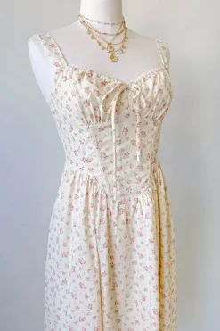 Floral Corset Maxi Dress