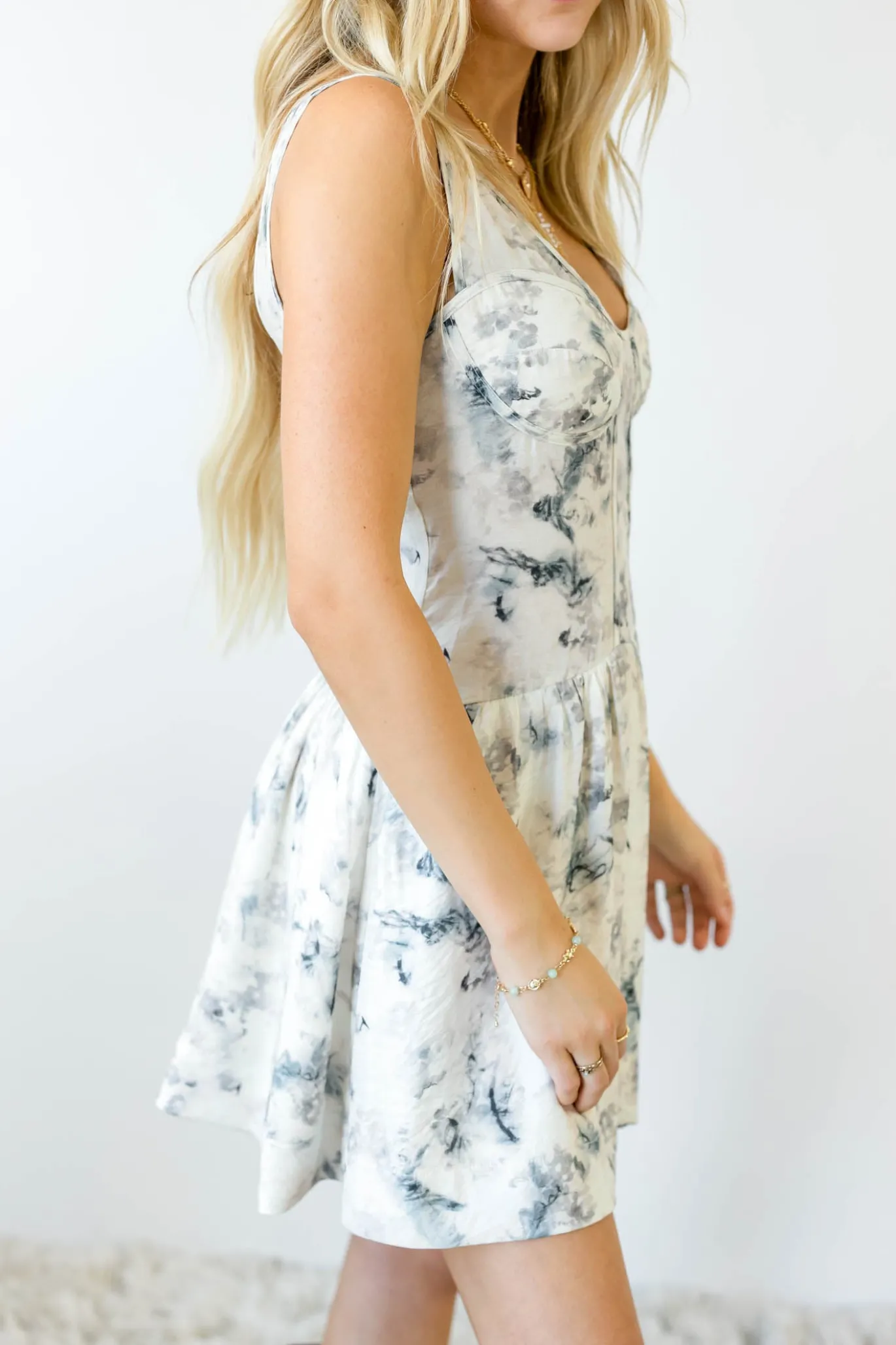 Floral Corset Mini Dress