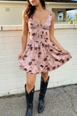 Floral Corset Mini Dress