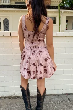 Floral Corset Mini Dress