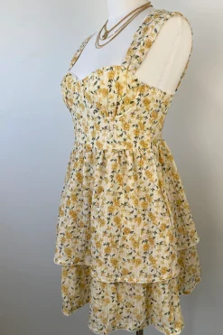 Floral Corset Mini Dress