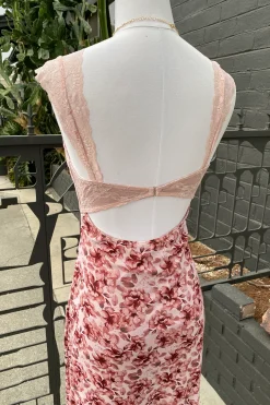Floral Cutout Midi Dress