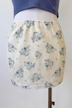 Floral Lace Mini Skirt