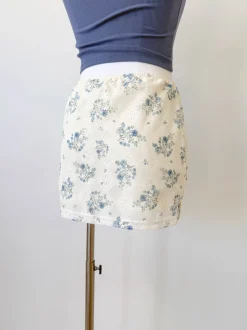 Floral Lace Mini Skirt