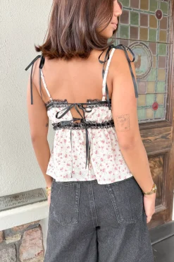 Floral Lacey Babydoll Top