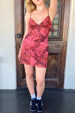 Floral Mesh Mini Dress