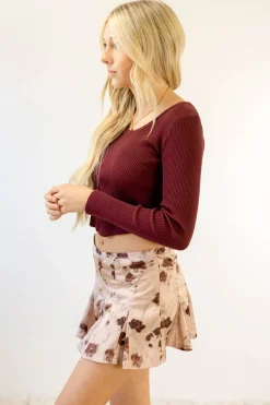 Floral Mini Skort