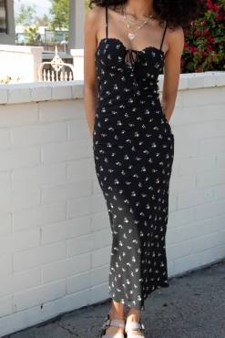 Floral Open Back Maxi Dress