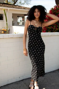 Floral Open Back Maxi Dress