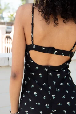 Floral Open Back Maxi Dress