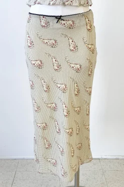 Floral Paisley Midi Skirt