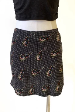 Floral Paisley Mini Skirt