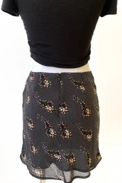 Floral Paisley Mini Skirt