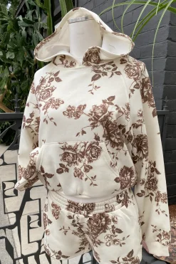 Floral Print Hoodie