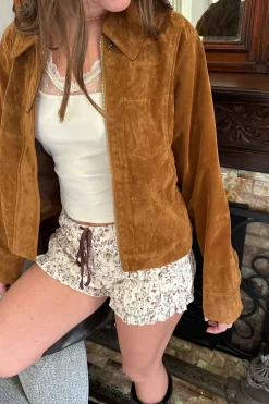 Floral Ruched Bloomer Shorts
