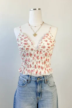 Floral Smocked Cami Top