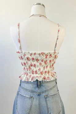 Floral Smocked Cami Top