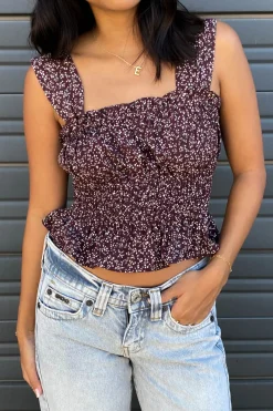 Floral Smocked Cami Top