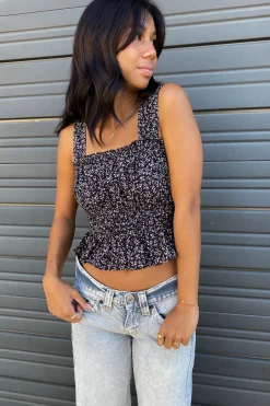 Floral Smocked Cami Top