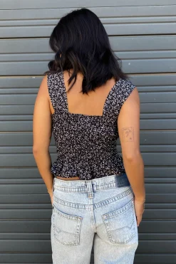 Floral Smocked Cami Top