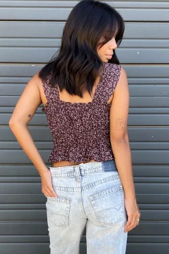 Floral Smocked Cami Top