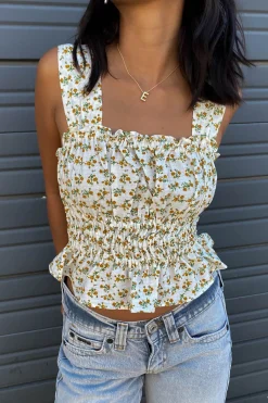 Floral Smocked Cami Top