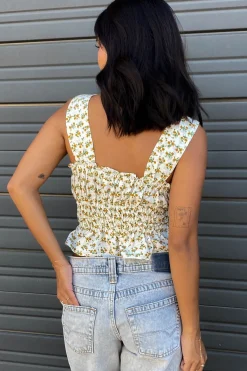 Floral Smocked Cami Top
