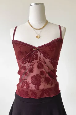 Floral Stretch Lace Top
