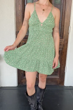Floral Wrap Mini Dress